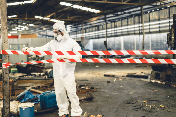 Professional Biohazard technician working in Crook, CO